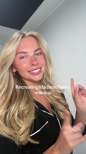 Recreating Madison Beers makeup routine🤍 #makeuptutorial @madison
