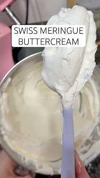 Swiss meringue buttercream recipe for cakes, not overly sweet and easy to make! #cake #cakerecipe