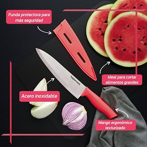 Con el Cuchillo Chef Basic 23 no importa si eres diestro o zurdo, ya que su mango está diseñado para ambos. ¡Disfruta cortando lo que quieras ahora en su NUEVO COLOR! ¡Conoce más! aquí https://youtu.be/_LbI6bNtz3A | Tupperware México