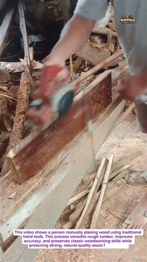 Hand Planing Wood the Traditional Way | No Machines Needed