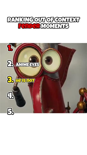Ranking Out Of Context Fender Moments #robots