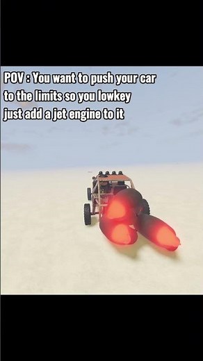 Fastest Buggy Ever? (Bad Idea) 🚀#adesrt #roblox #shorts