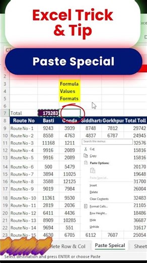 how to use paste special in Excel | Paste Special Explained | RDC Tech Lab #excel #tricks #gk
