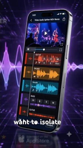 Amazing technology! Video Audio Splitter app #app #smartphone #music #musician #concert