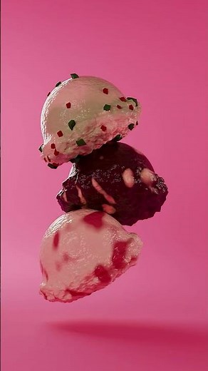 アイスクリーム🍨 #3dcg #blender #b3d #blender3d #tutorial