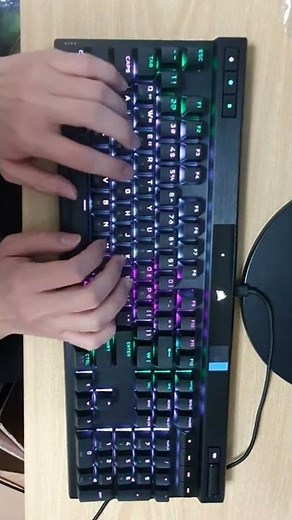 Corsair 커세어 K70 RGB PRO 은축 타건영상
