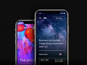 Waltonchain main page design concept