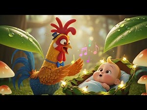 Rooster Song for Baby 🐓👶🌞 | Animal Sounds Song | Farm Learning Video for Kids