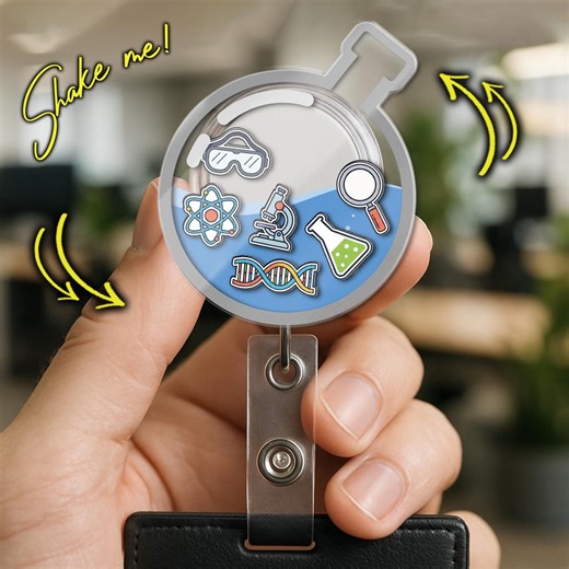 Lab Badge Reel Laboratory Tech Badge Holder MLT Gift Lab Week Gift Medical Laboratory Scientist Gift Science D2N512 - Etsy