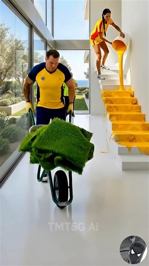 This Floor Feels Like a Football Field ⚽💚 Epoxy Turf Design #shorts