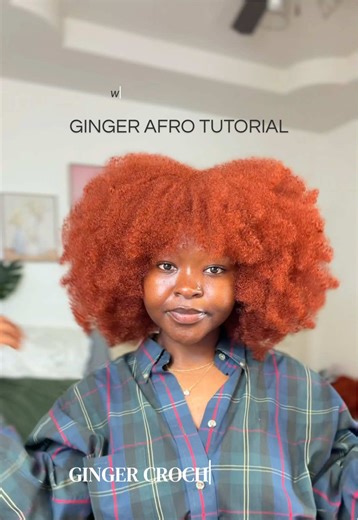 Ginger Afro Crochet Hairstyle Tutorial