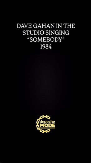 ✨Depeche Mode✨ Here’s a clip that the band shared in the DVD documentary for the Some Great Reward remaster that shows Dave Gahan and Alan Wilder working out ‘Somebody’ in the recording studio. Obviously Martin Gore sang it on the album, but it was cool to see Dave giving the song a shot. True story, Martin recorded his vocals for Somebody completely nude. I wonder what other songs that happened on? | Post Punk On Vinyl