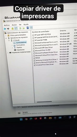 Copiar drivers de impresoras #windows11 #hardware #software #pc #pcgaming #pcgamer #tecnologia