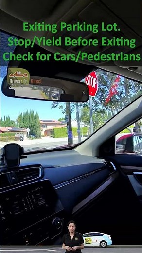 Exiting a Parking Lot Safely | Driving Tips