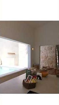 Dining Room with Integrated Pool #OldHouse #cotaparedes