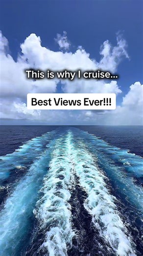 Relaxing Cruise Ship Wake with Ocean Views