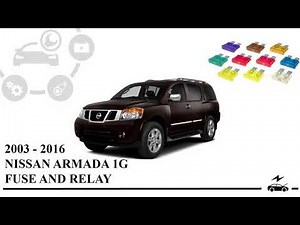Fuse box Diagram Nissan Armada 2003 - 2016 relay with assignment and location