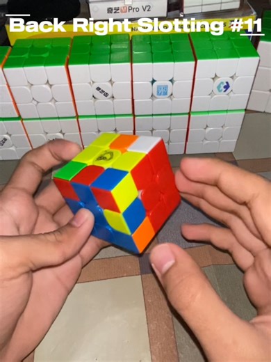 Back Right Slotting Algorithm for Rubik's Cube