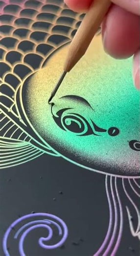 Drawing With Only Scratching Sounds — No Talking💫🎨🌈😍 ( EP11 ) #ASMR #shorts #viral #scratch-art #ai