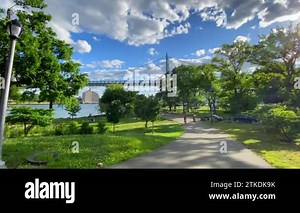 This video shows views of the Robert F Kennedy (RFK) bridge from Astoria Park, Queens. The RFK bridge - better known as the Triborough Bridge connects Queens and The Bronx, NY Stock Video Footage - Alamy
