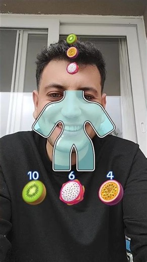 fruit ball challenge 😱 #filter #challenge #game #tutorial #iq