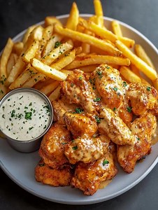 Fiery Cream Chicken with Fries You’ll Crave This Week For the Chicken Chicken breast – Boneless and skinless pieces cook quickly and stay juicy in the creamy sauce. Heavy cream – Creates a rich, velvety texture that elevates the dish. ...... Full Recipe in Coʍmеոτ 💬 | Sandra Recipes