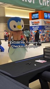 10K views · 5.5K reactions | Piplup please check your g*ns at prop check #piplup #pokemon #cosplay #cosplayer | Andres Botero | Facebook