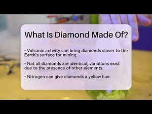 What Is Diamond Made Of? - Chemistry For Everyone