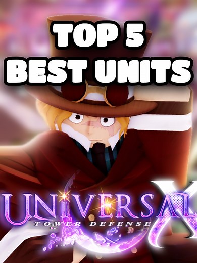 TOP 5 BEST UNITS IN UTD | NEW TIERLIST UNIVERSAL TOWER DEFENSE #gaming #roblox #robloxfyp #universaltowerdefense #towerdefense #animevanguards