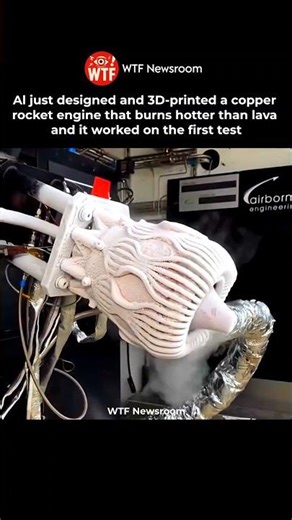 Al Creates a 3D-Printed Rocket Engine That Burns at 3,000°C🤯🚀