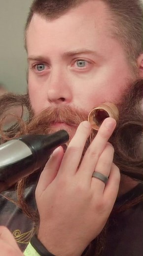 The World #Beard & #Mustache Championships is an event in which men with #beards & #moustaches display lengthy, highly styled facial hair.
