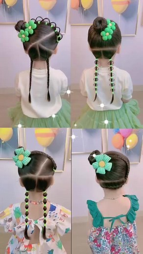 Flower braided hair#quynhtt01 #tếttóctrẻem #tếttóc #tếttócdễthương #tếttócđẹp