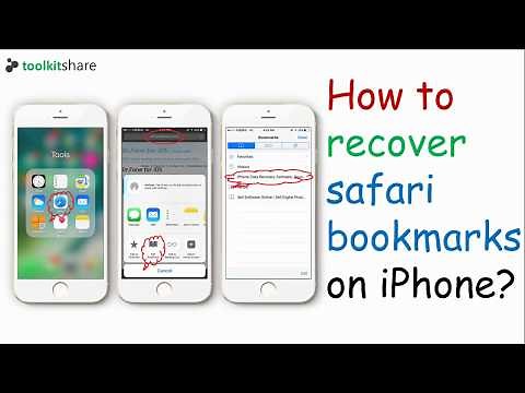 My iPhone safari bookmarks disappeared, how to recover the lost safari bookmarks on iPhone