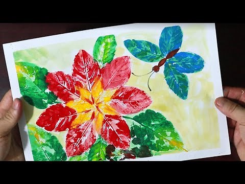 Hướng dẫn cách làm tranh in hoa lá đơn giản nhất / NC Plan