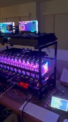 GPU Mining Rig 2022 | 1.2Ghz Ethereum Mining Water Cooled Setup
