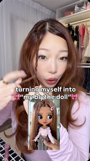 JASMINE LE on Instagram: "waittt do we look alike?? 🤭 i’ve been obsessed with the “my blythe doll” trend ! which one is urs?? - @eyecandyscom @hauslabs @fentybeauty @hourglasscosmetics @kosas @morphebrushes @colourpopcosmetics @cliocosmetics_global @armanibeauty #blythedoll #makeupchallenge #MakeupRoutine #makeuptutorial #Beauty"