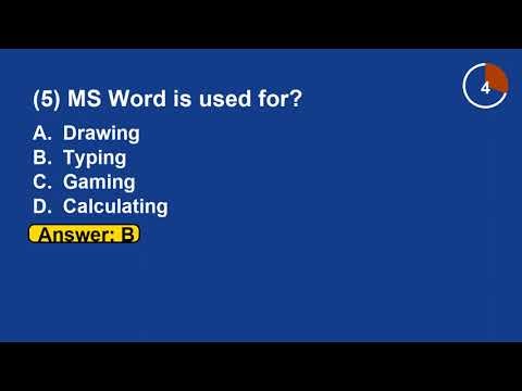 Punjab Board 8th Class Paper Preparation Important MCQs Computer