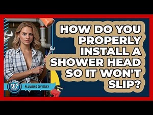 How Do You Properly Install A Shower Head So It Won't Slip? - Plumbing DIY Daily