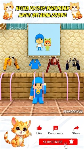 Bantu pocoyo temukan bajunya yang benar‼️😱#shorts #minecraft #game