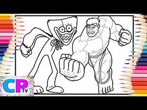Huggy Wuggy Fights Hulk Coloring Pages/Jim Yosef & Anna Yvette - Linked [NCS Release]