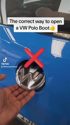 opening a vw polo boot