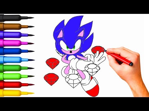 🖍️ Super Sonic Coloring for Toddlers: Fun and Easy Sonic the Hedgehog Art
