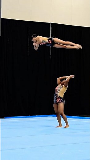 Acro dynamic routine #competition #cheerleading #acrobatics #nationalchampionship #dance
