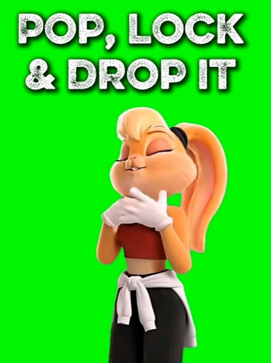 Lola Bunny Pop Lock and Drop It Template — CapCut Green Screen