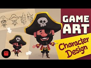 Game Character Design - How to draw a pirate character | BOOM QUEST E04 #gameart