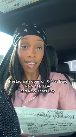 Restaurants Open on Christmas and New Year's