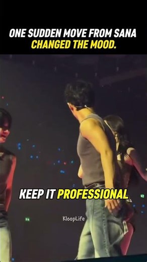 One sudden move from Sana changed the mood. #kpop #sana