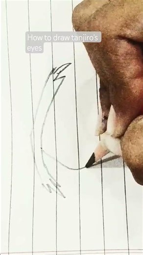 how to draw tanjiro's eyes