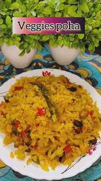 💥Healthy Veggie Poha Recipe💥#sehar #youtubeshorts #trendingshorts #minivlog #viralsong #viralvideo