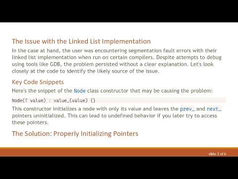 Resolving Segmentation Faults in Your C+ + Linked List Implementation